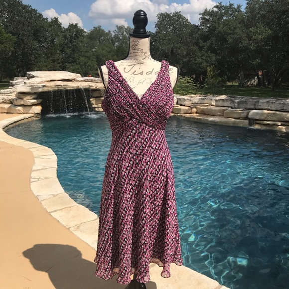 Jones Wear Dress with Polka Dots Size 10 - Picture 2 of 9